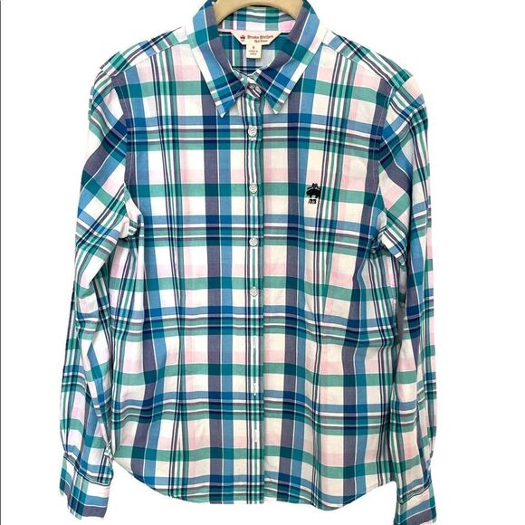 Copy - Brooks Brother’s Check Button Down Shirt - Picture 1 of 4
